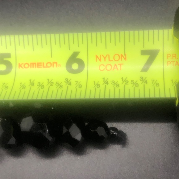 Beaded Keychain | 3 Strands w/ Black Faceted Onyx, Seed Beads + Heart & Compass - Picture 9 of 16